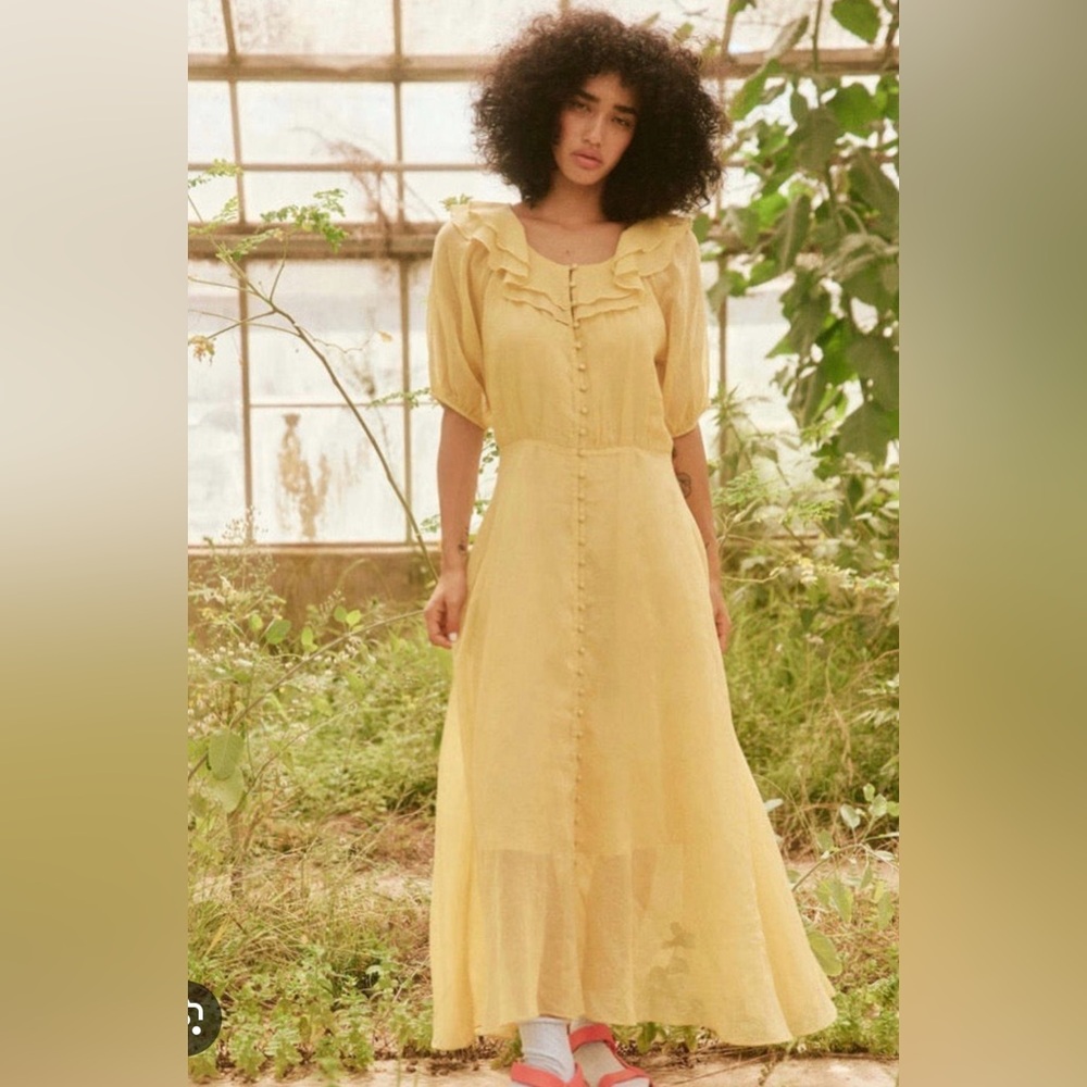 The Great. Sunrise Dress in Buttercup